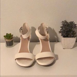 White Fioni Heels